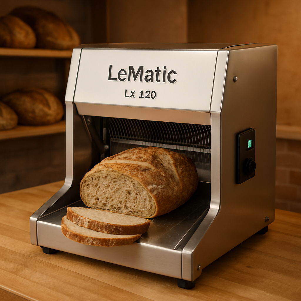 LX-120 compact slicer in artisan bakery