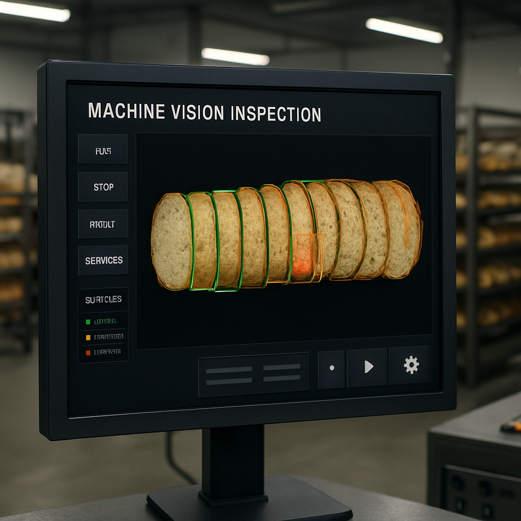 AutoEye vision interface showing live inspection